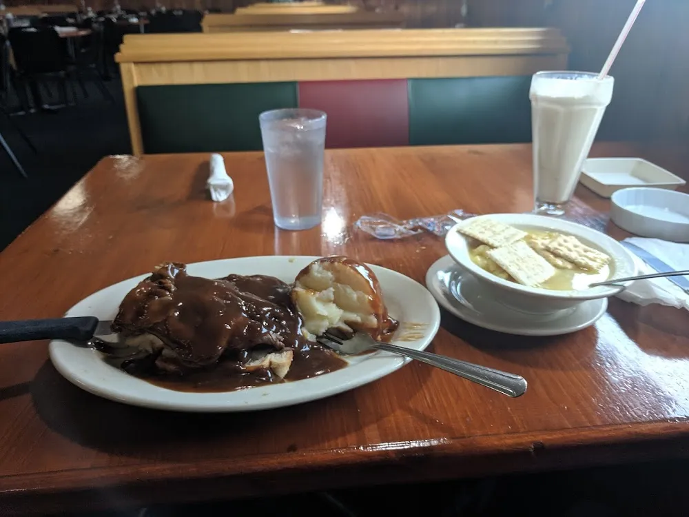 Hot Beef with Chicken Dumpling Soup